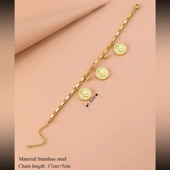 Italy Coin Charm Bracelet